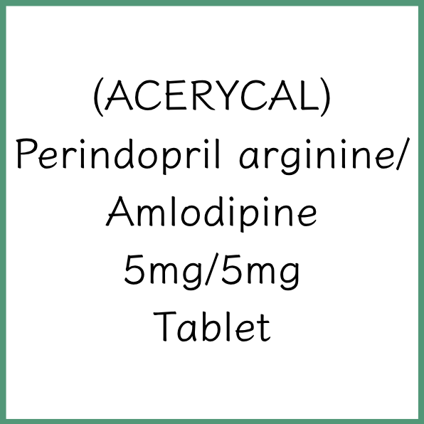 ACERYCAL 雅施保 | Perindopril Arginine/Amlodipine 5mg/5mg Tablet