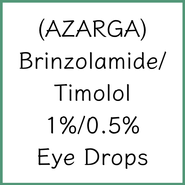 AZARGA | Brinzolamide/Timolol 1%/0.5% Eye Drops 5ml