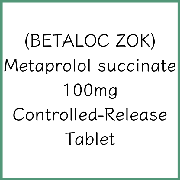 BETALOC ZOK | Metoprolol Succinate 25mg Prolonged-Release Tablet
