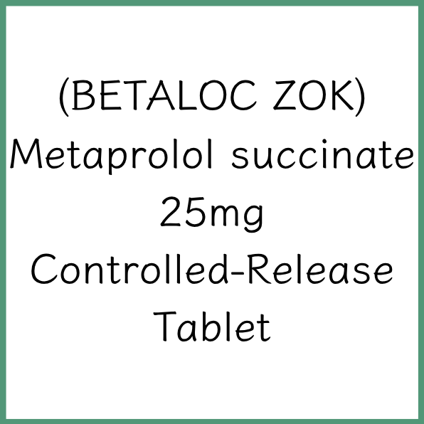 BETALOC ZOK | Metoprolol Succinate 25mg Prolonged-Release Tablet