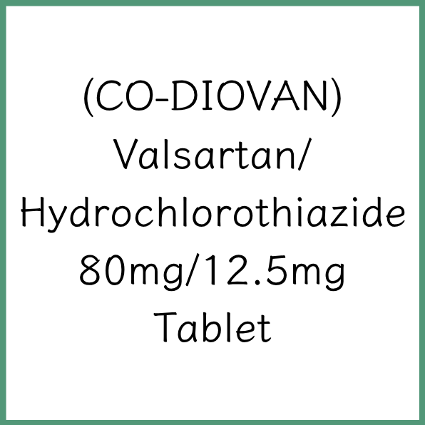 CO-DIOVAN | Valsartan/Hydrochlorothiazide 80mg/12.5mg Tablet