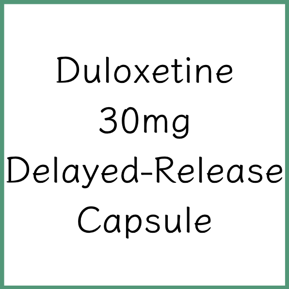 Duloxetine 30mg Capsule