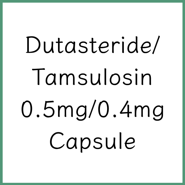 Dutasteride/Tamsulosin 0.5mg/0.4mg Capsule
