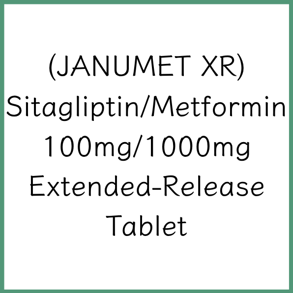 JANUMET XR 康諾胰 | Sitagliptin/Metformin 100mg/1000mg Extended-Release Tablet