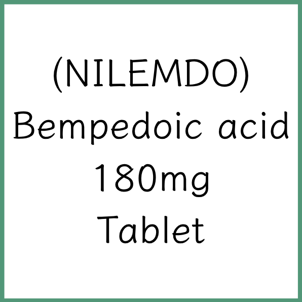 NILEMDO 利清脂 | Bempedoic Acid 180mg Tablet