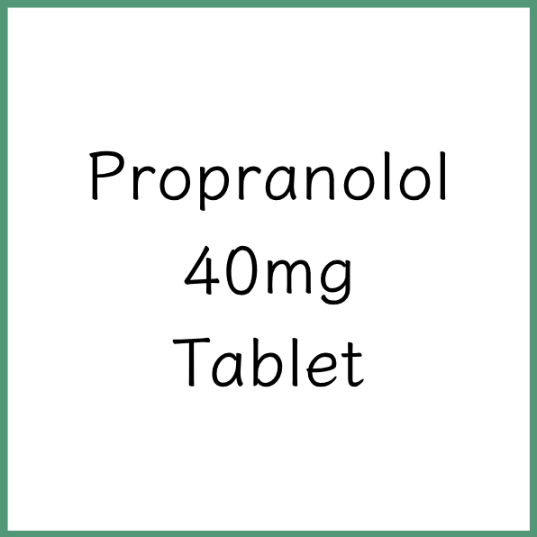 Propranolol 40mg Tablet