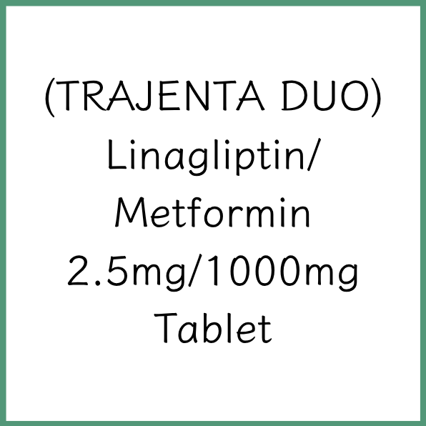 TRAJENTA DUO 糖健達 | Linagliptin/Metformin 2.5mg/1000mg Tablet